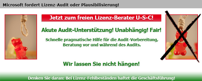 Microsoft fordert Lizenz-Audit oder Plausibilisierung? Bei Lizenz-Fehlbeständen haftet die Geschäftsführung!