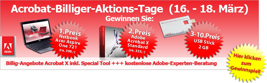 U-S-C Adobe Aktionstage (16-18.März) - Hier gehts zum Gewinnspiel!