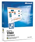 Microsoft Visio 2002 Standard, Retail, Deutsch 